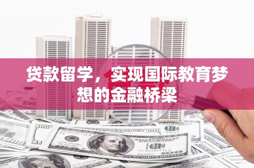 九龙城贷款留学，实现国际教育梦想的金融桥梁
