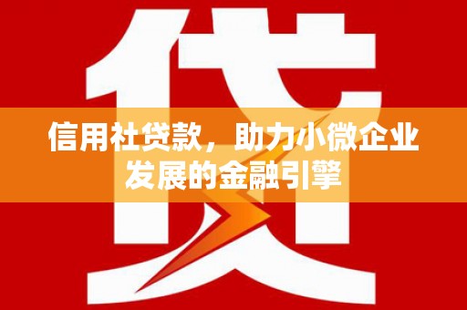 洋县信用社贷款，助力小微企业发展的金融引擎