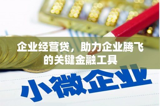 红安企业经营贷，助力企业腾飞的关键金融工具