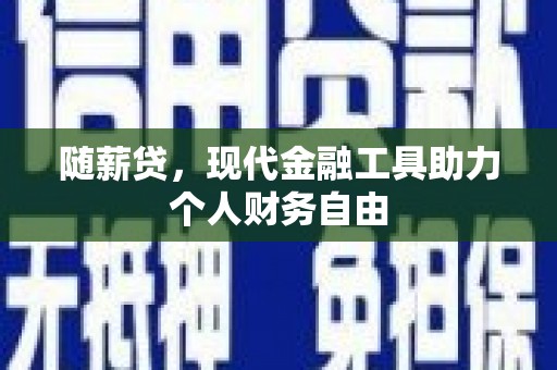 延平随薪贷，现代金融工具助力个人财务自由