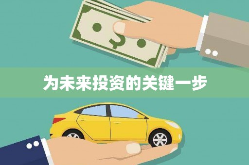 安国为未来投资的关键一步