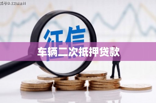 久治车辆二次抵押贷款