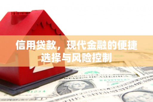 安化信用贷款，现代金融的便捷选择与风险控制