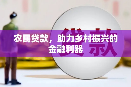 国姓农民贷款，助力乡村振兴的金融利器