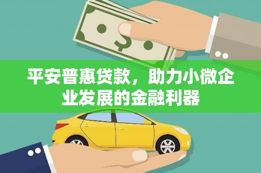 三民平安普惠贷款，助力小微企业发展的金融利器