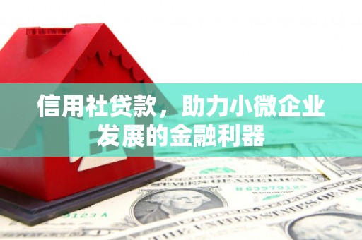 肇东信用社贷款，助力小微企业发展的金融利器