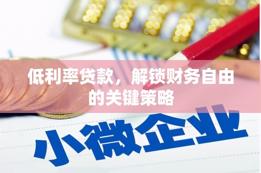 滨海低利率贷款，解锁财务自由的关键策略