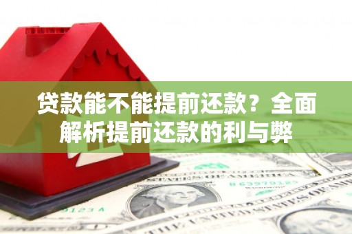 保税港区贷款能不能提前还款？全面解析提前还款的利与弊