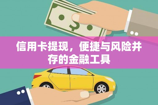 武山信用卡提现，便捷与风险并存的金融工具