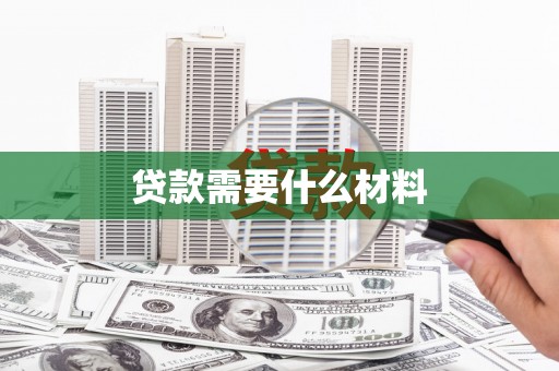 大姚贷款需要什么材料