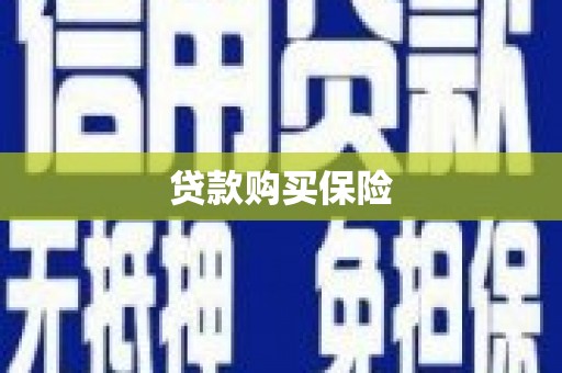 伊春贷款购买保险